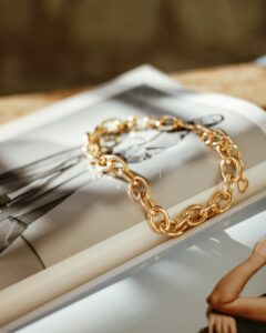 Bracelet chaîne doré