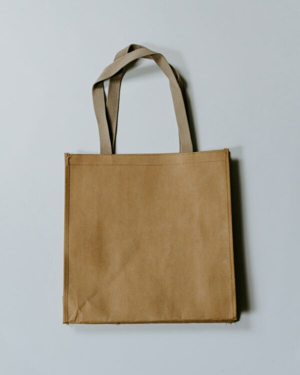 Cabas en toile beige